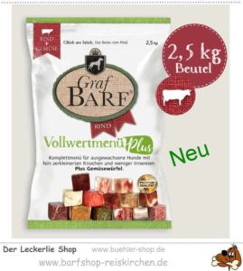Graf Barf Vollwertmenü Plus Rind