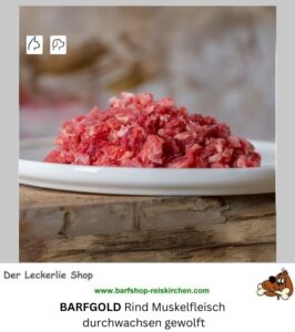 BARFGOLD Rind Muskelfleisch durchwachsen gewolft