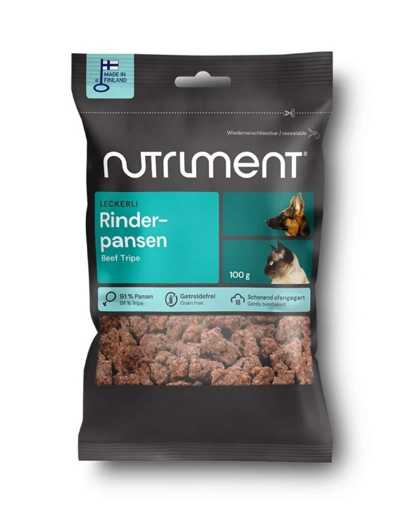 Nutriment Leckerli Rinderpansen, Für Hunde & Katzen, 100 g