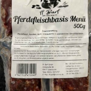 FF-Barf Pferdefleisch basis Menü