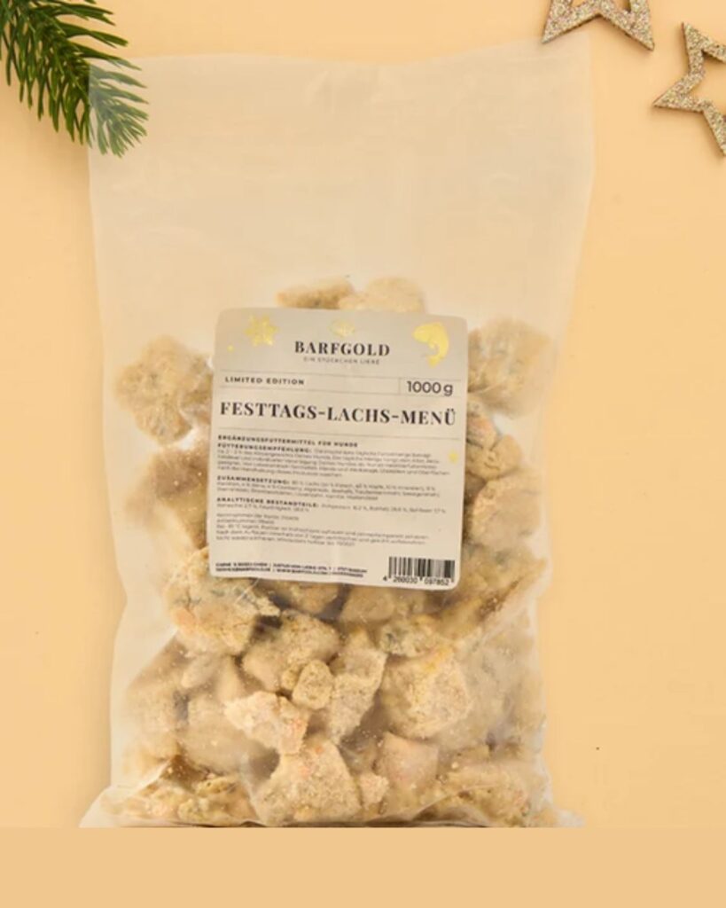 barfgold lachs-menü