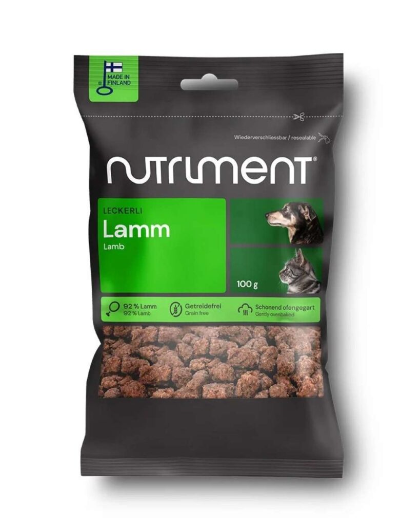 Nutriment Leckerli Lamm, Für Hunde & Katzen,  100 g