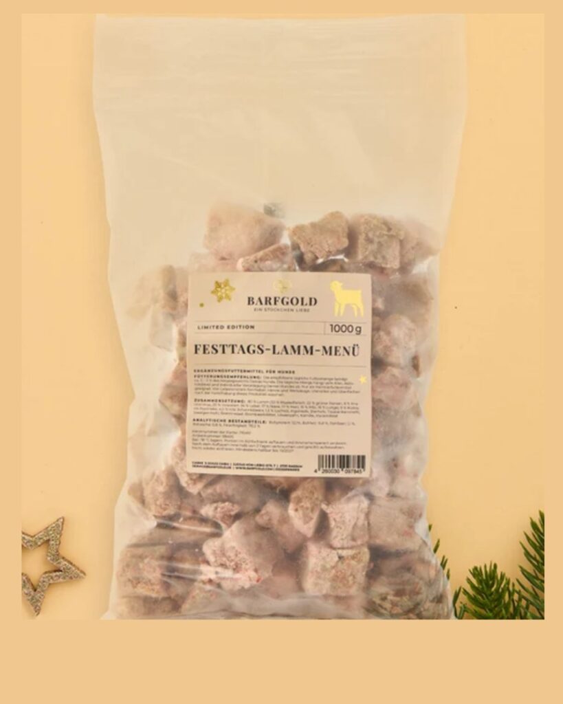 Barfgold Lamm Menü