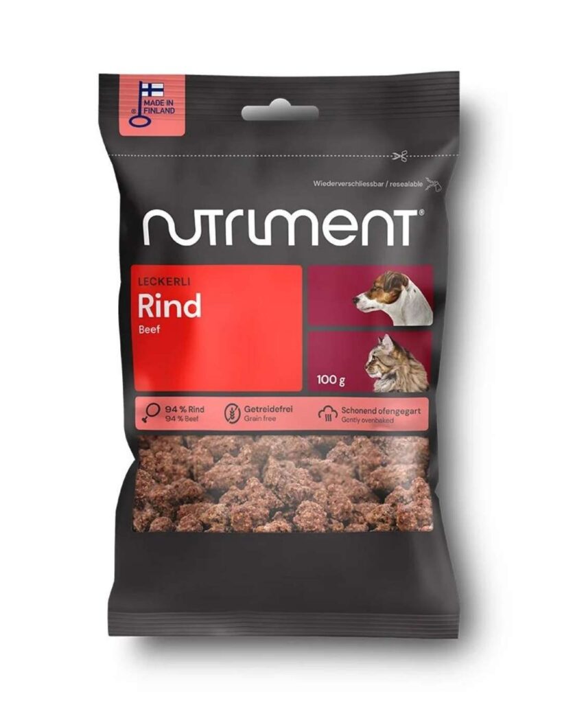 Nutriment Leckerli Rind, Für Hunde & Katzen,  100 g